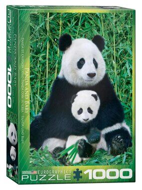 Eurographics Panda and Baby 1000 Piece Puzzle - SEALED